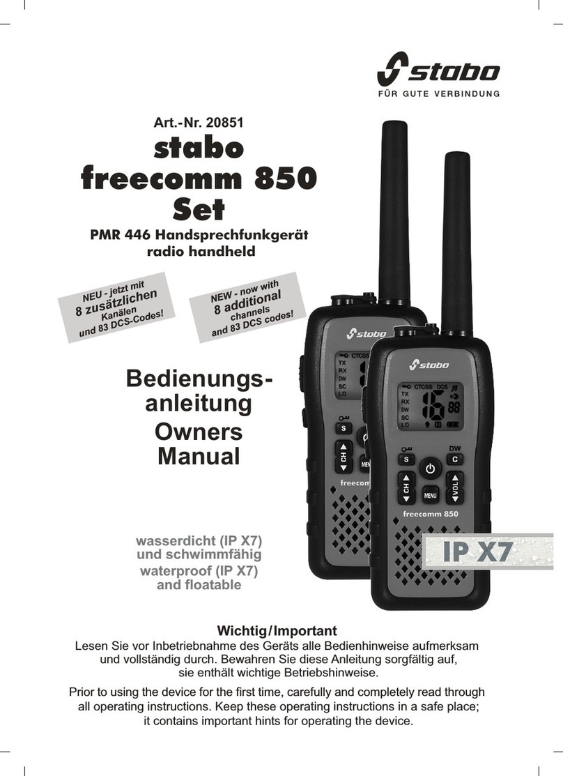stabo freecomm 850Set User manual
