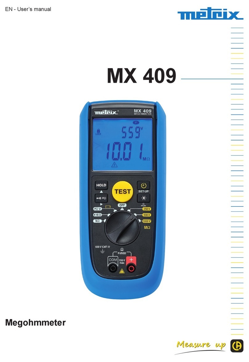 Metrix MX 409 user manual