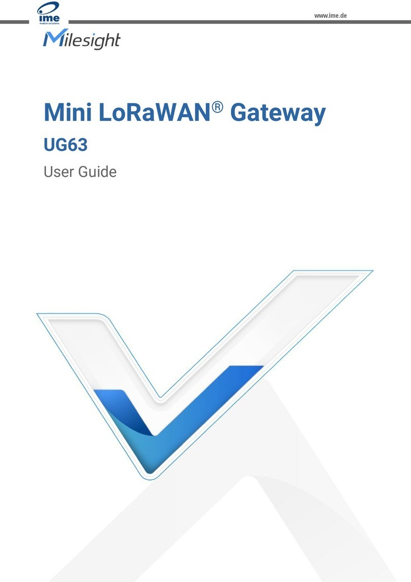 IME Milesight UG63 User manual