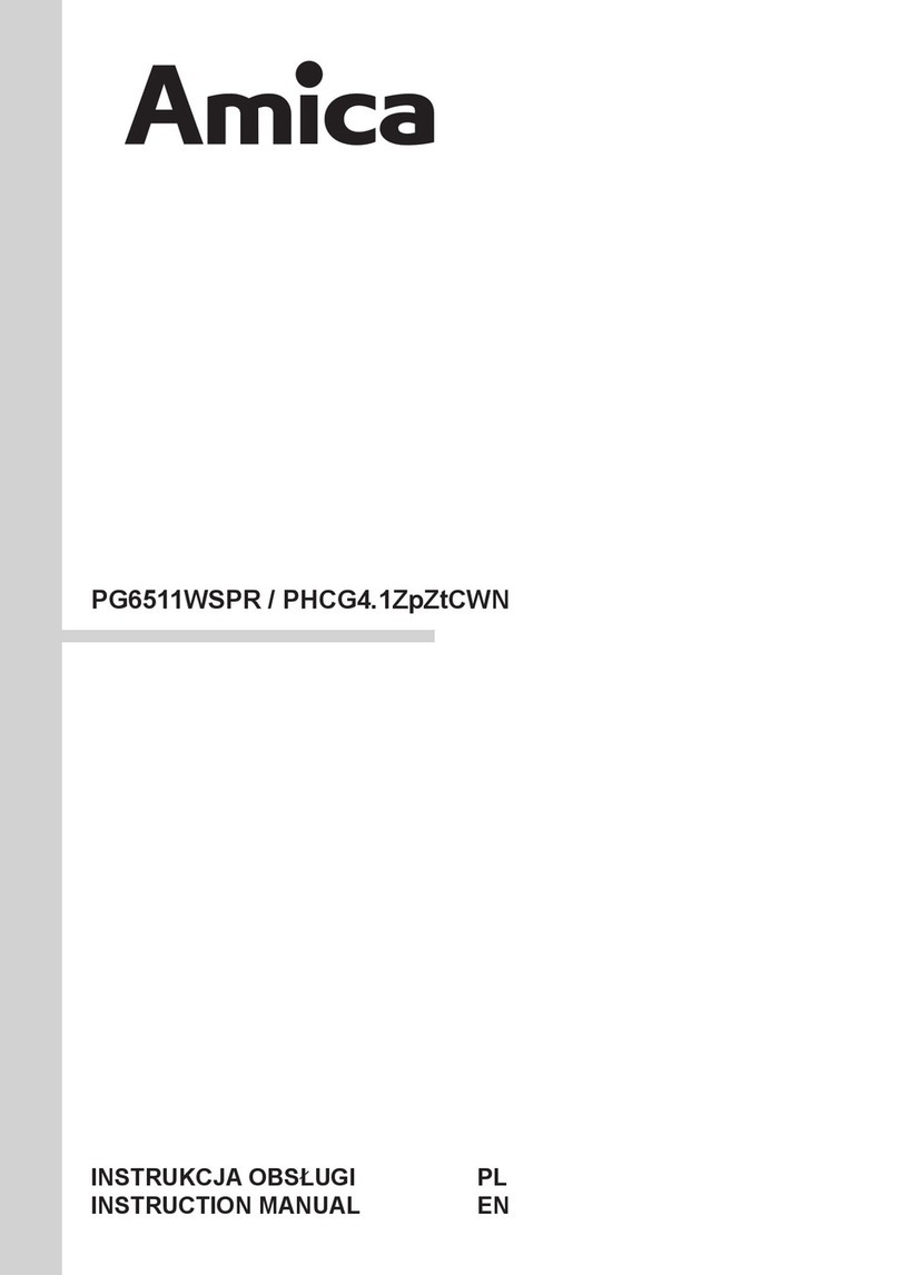 Amica PG6511WSPR instruction manual