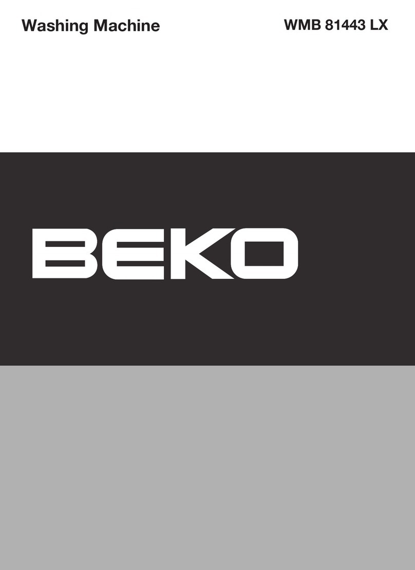 Beko WMB 81443 LX quick start guide