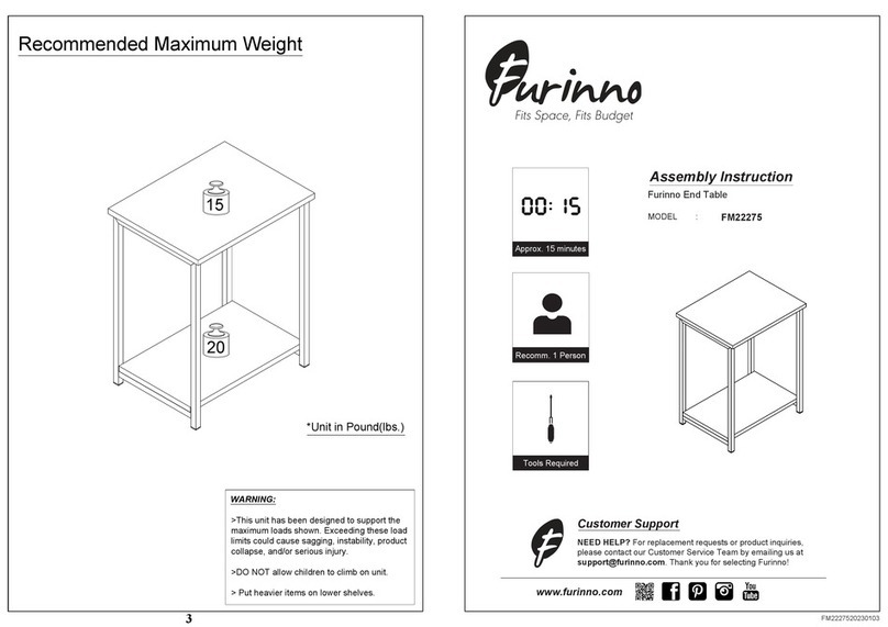Furinno FM22275 Assembly instruction