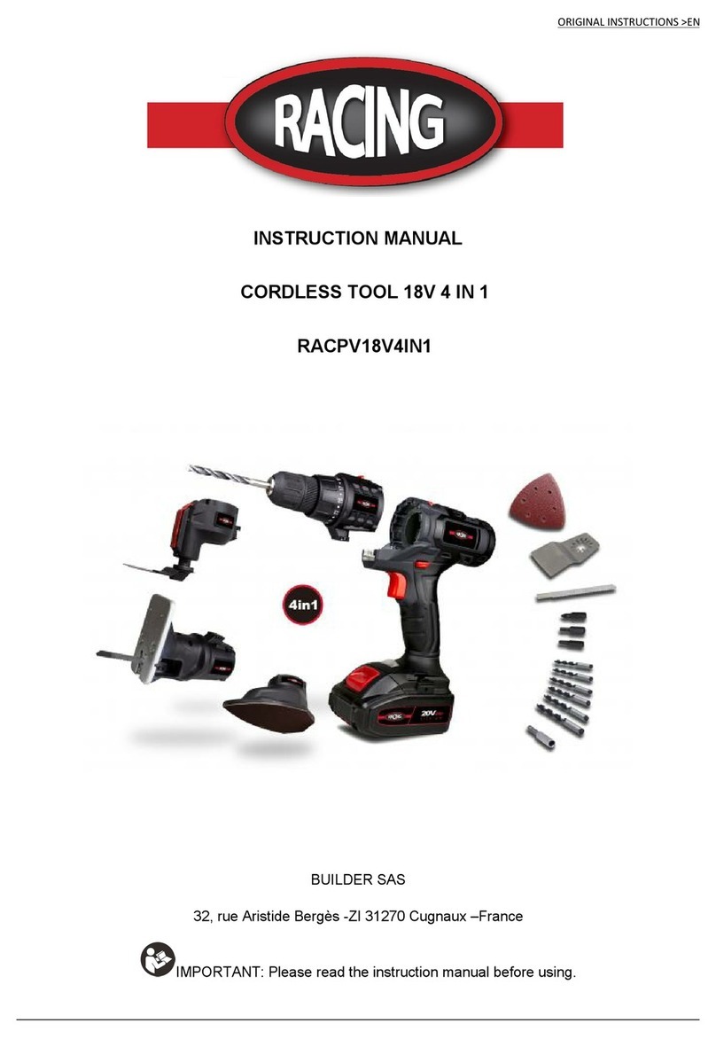 Racing RACPV18V4IN1 instruction manual