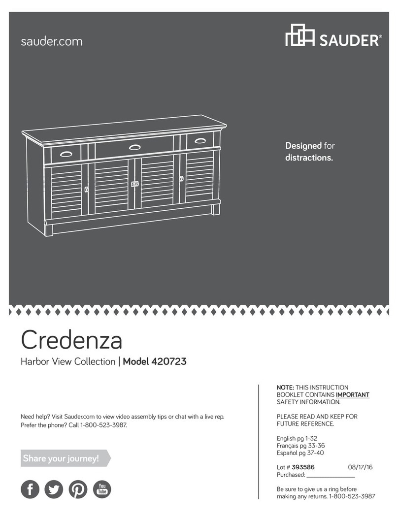 Sauder Credenza 420723 User manual