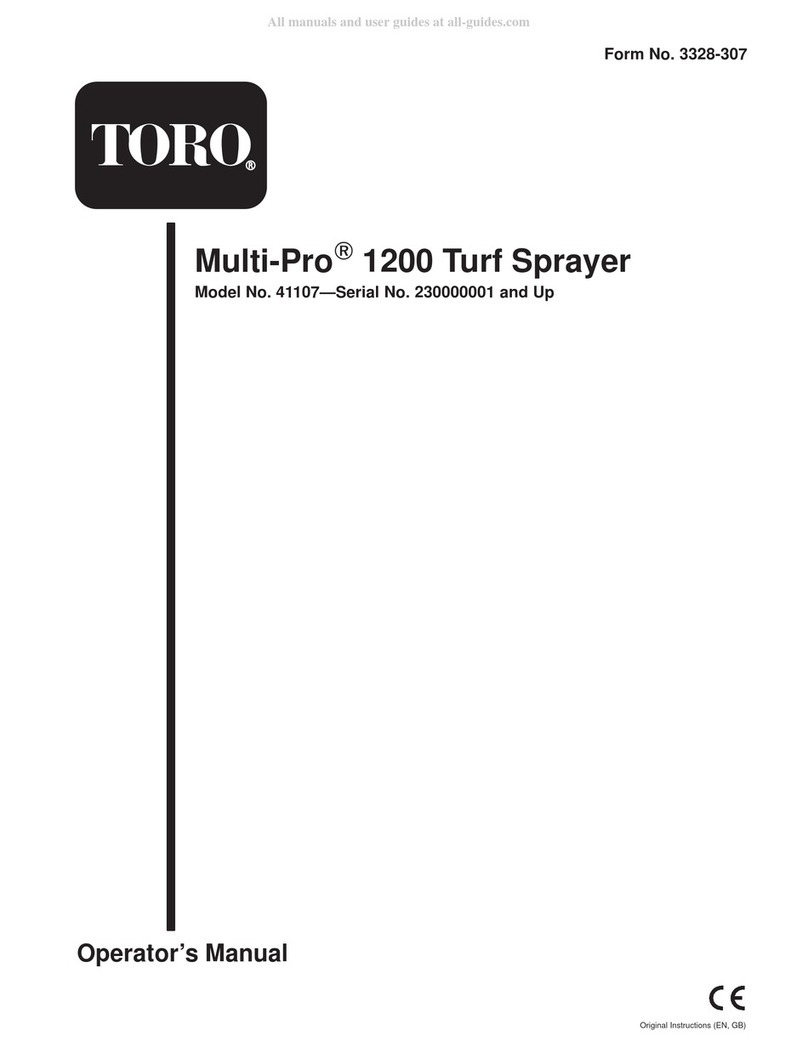 Toro MultiPro 1200 User manual Toro MultiPro 1200 User manual