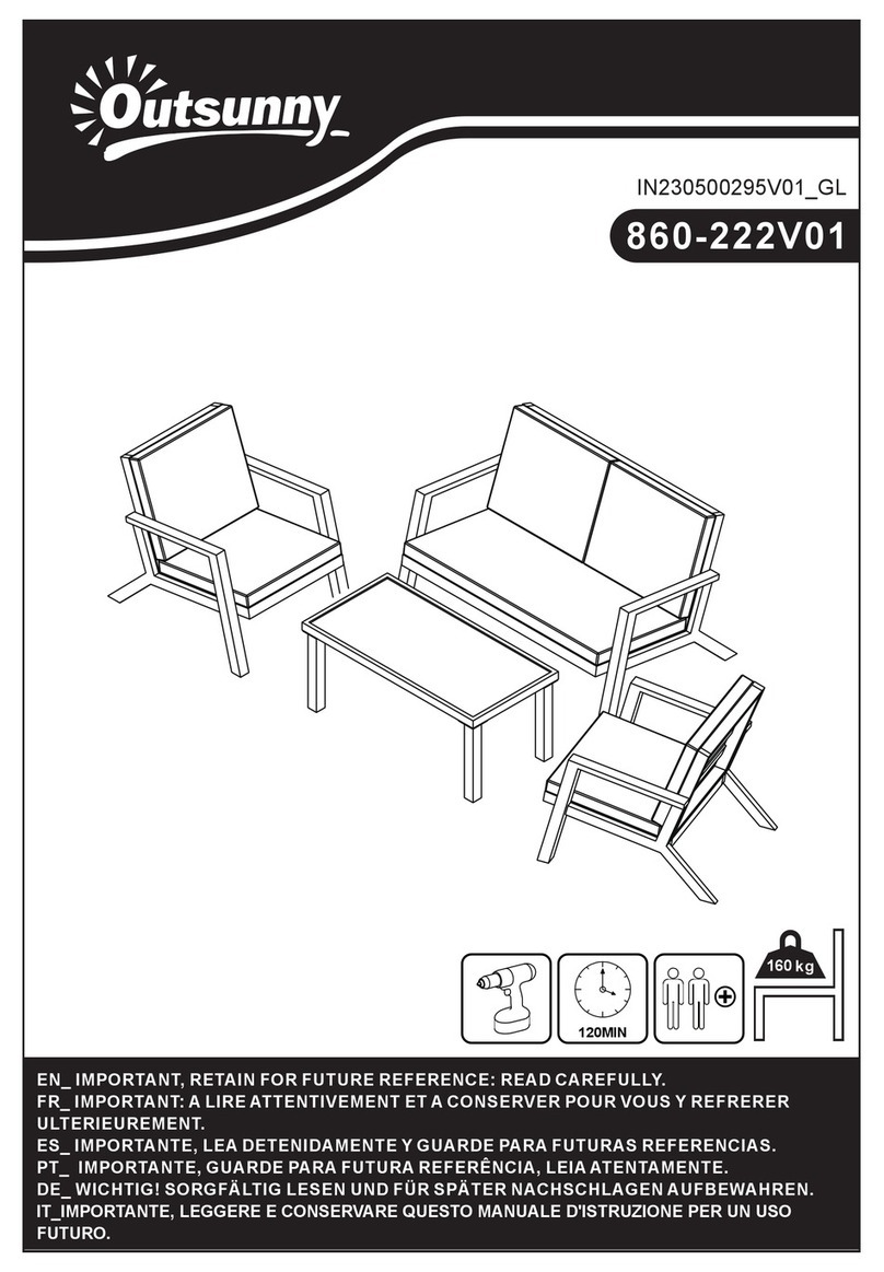 Outsunny 860-222V01 User manual