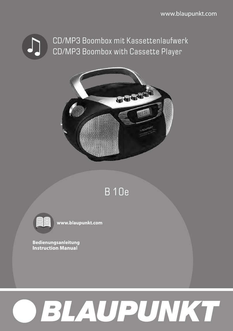 Blaupunkt B 10e instruction manual