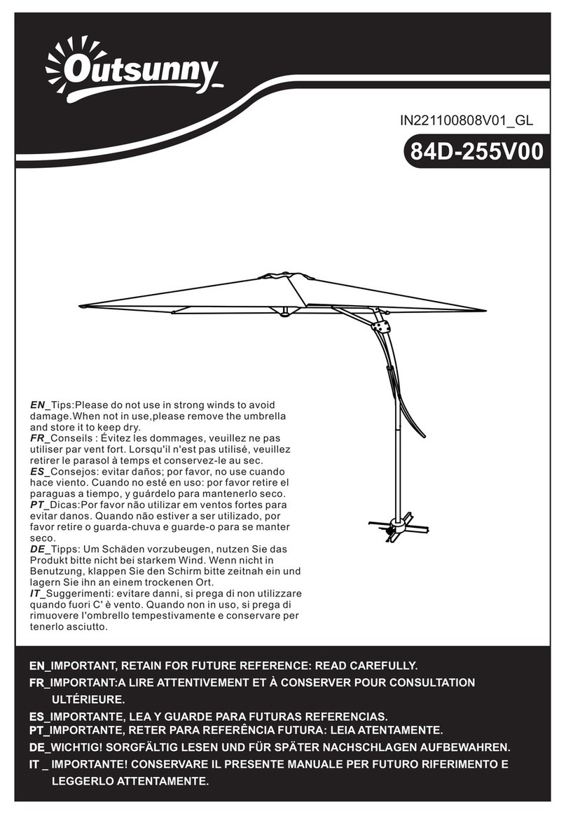 Outsunny 84D-255V00 User manual Outsunny 84D-255V00 User manual