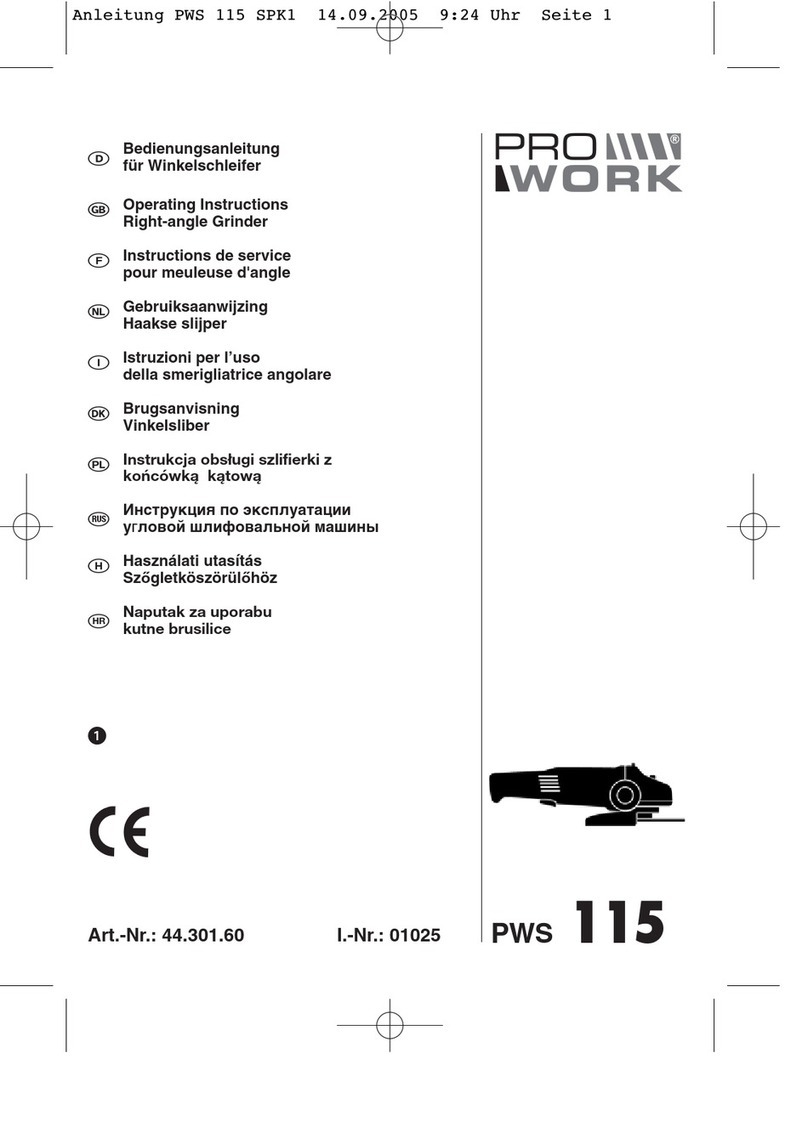 EINHELL Pro Work PWS 115 User manual