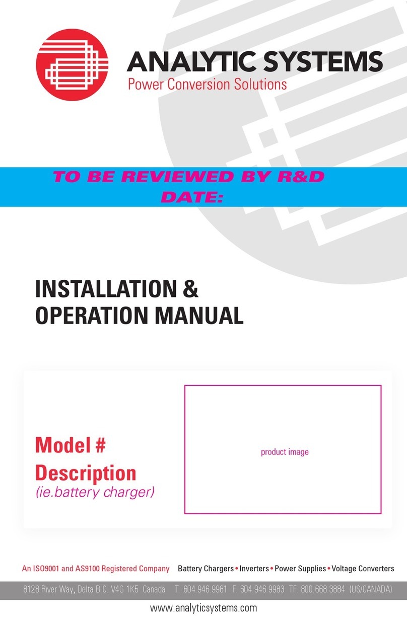 Analytic Systems BCD1015R-72-12 User manual