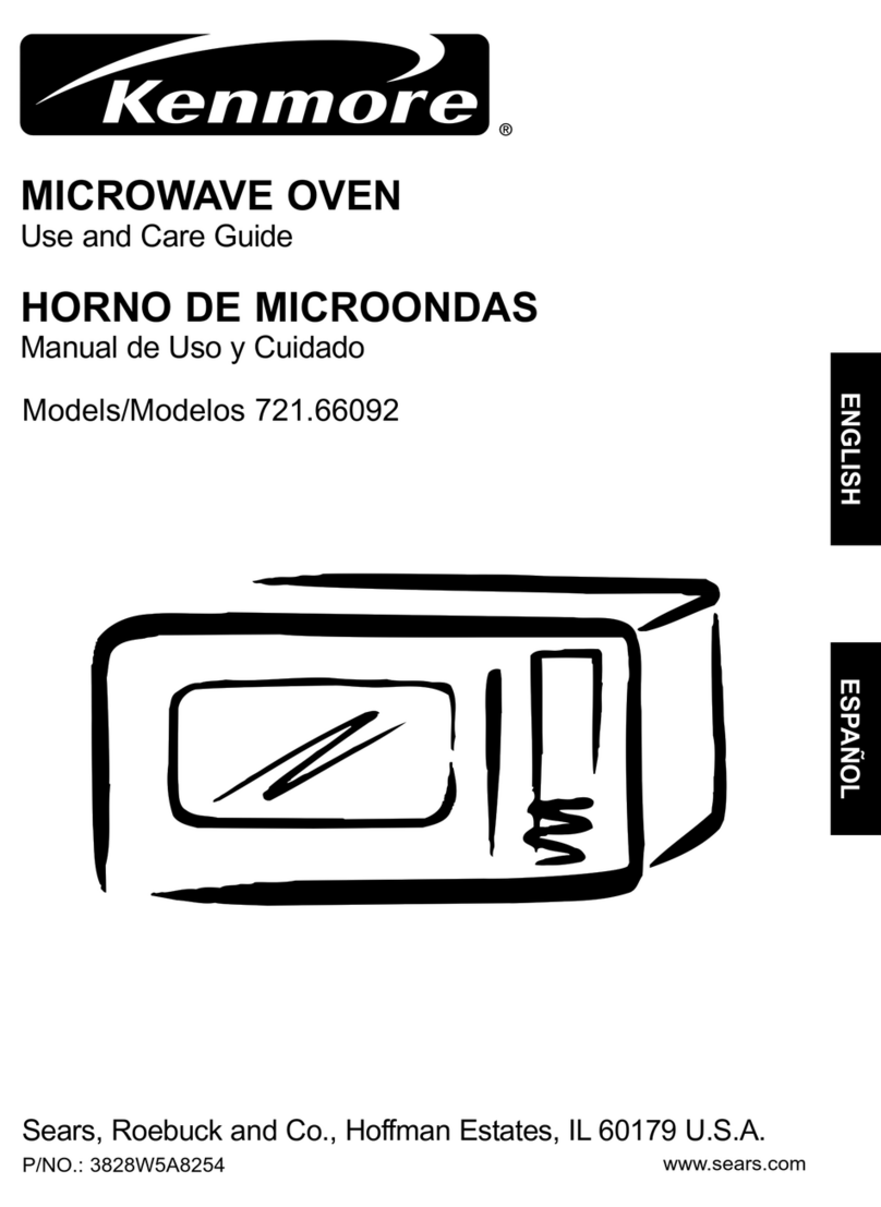 Kenmore 721.66092 User manual