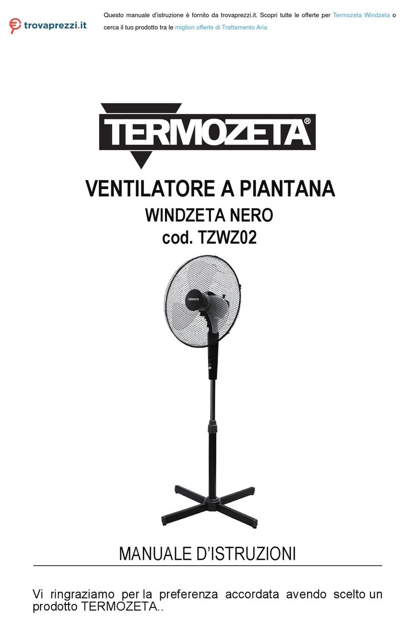 Termozeta WINDZETA NERO TZWZ02 instruction manual