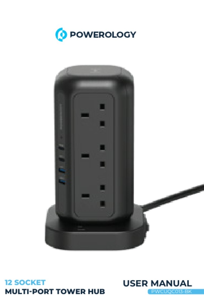POWEROLOGY PWCUQC013-BK user manual