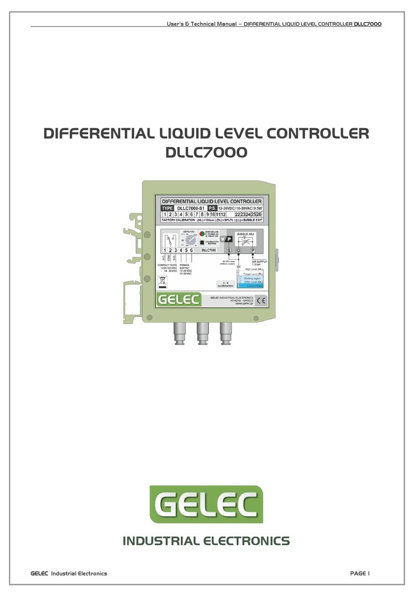 Gelec DLLC7000 User's & technical manual Gelec DLLC7000 User's & technical manual