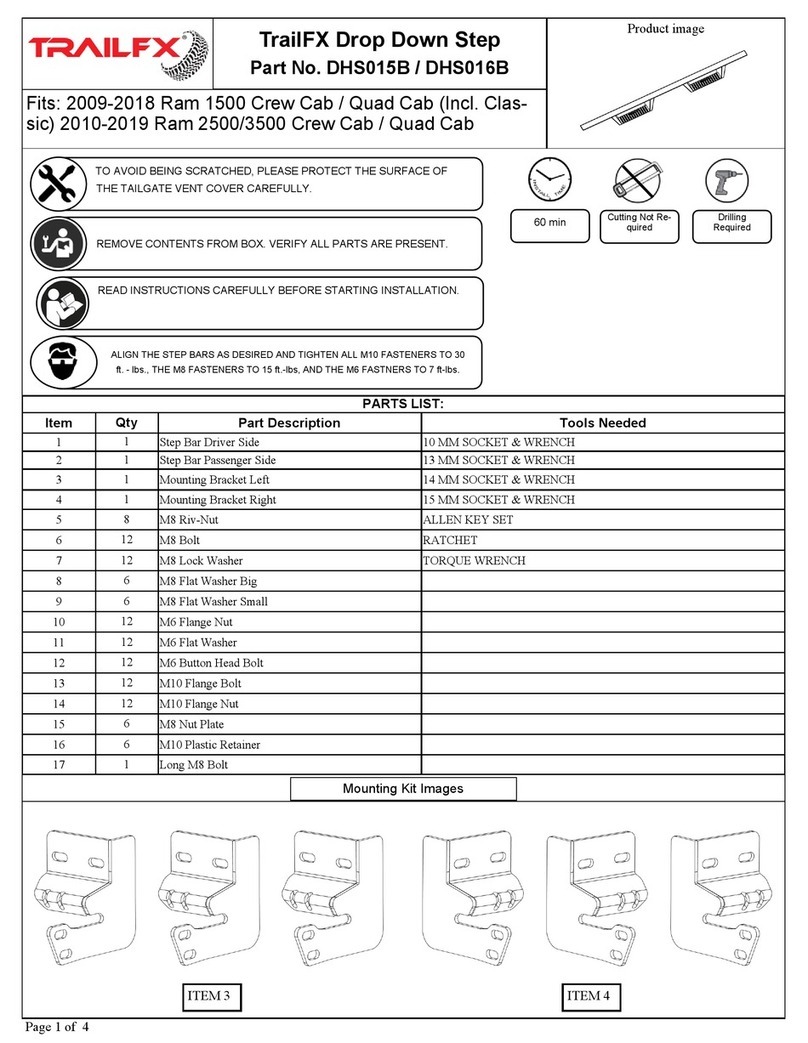TrailFX DHS015B User manual