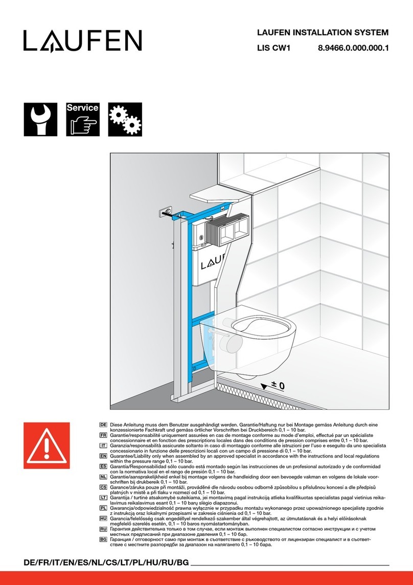 Laufen LIS CW1 User manual Laufen LIS CW1 User manual