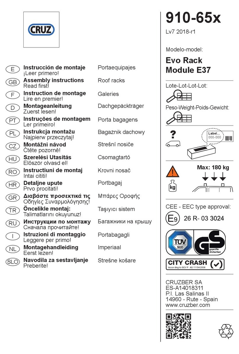 Cruz Evo Rack Module E37 Assembly instructions