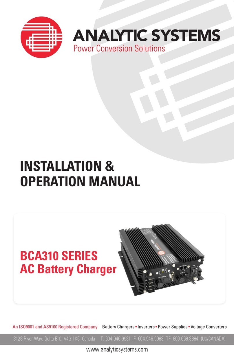 Analytic Systems BCA310-110-48 User manual