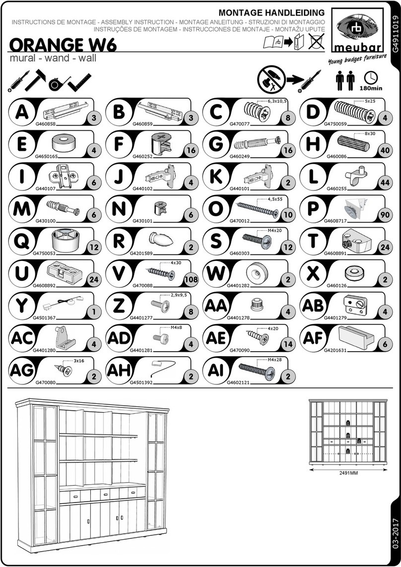 meubar ORANGE W6 Assembly instruction