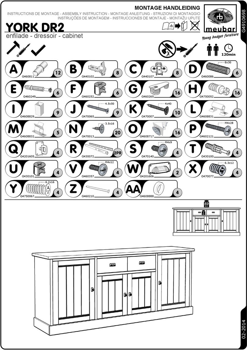 meubar YORK DR2 User manual meubar YORK DR2 User manual