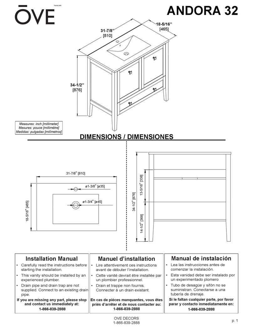 OVE ANDORA 32 installation manual