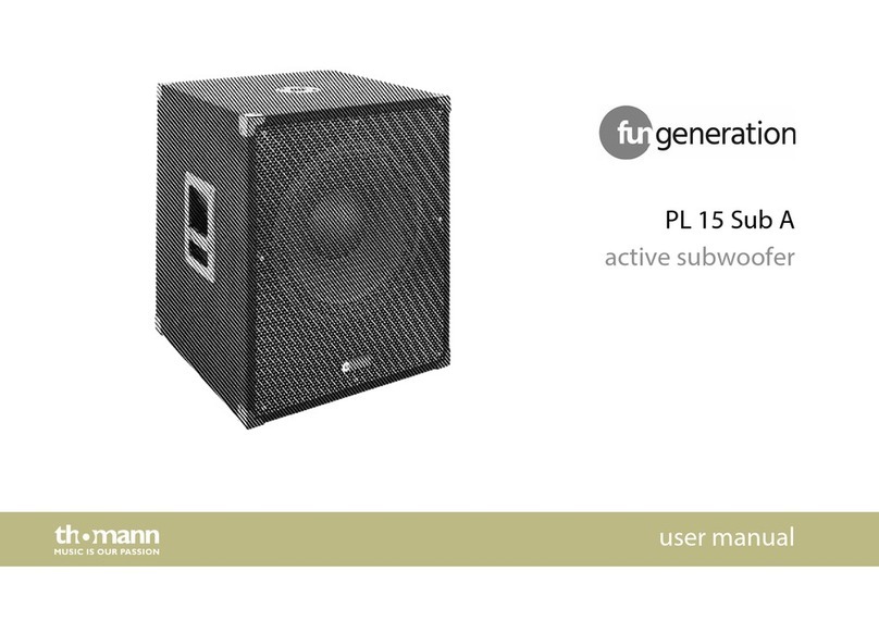 thomann fungeneration PL 15 Sub User manual