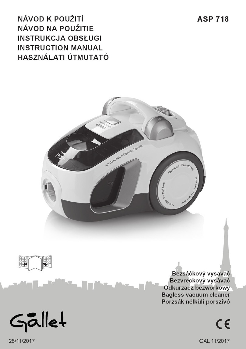 Gallet ASP 718 instruction manual