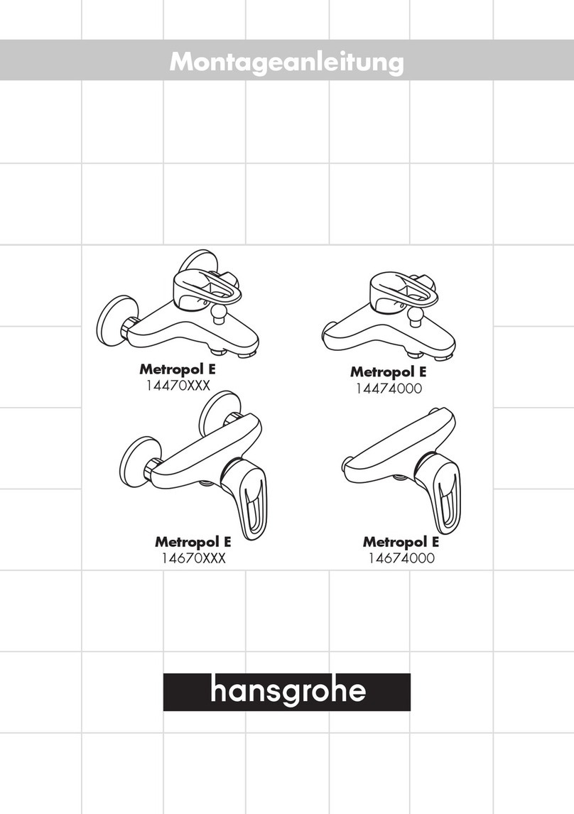 Hans Grohe Metropol E 14470 Series installation instructions Hans Grohe Metropol E 14470 Series installation instructions