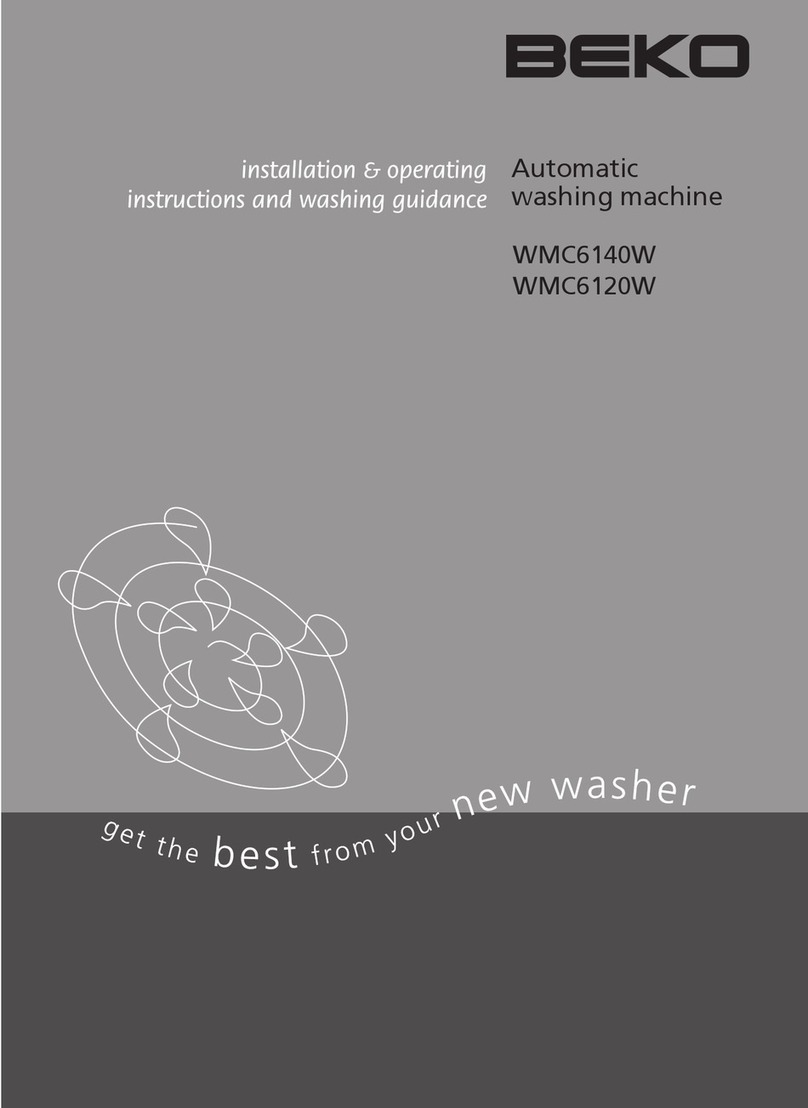 Beko WMC6140W Owner's manual Beko WMC6140W Owner's manual