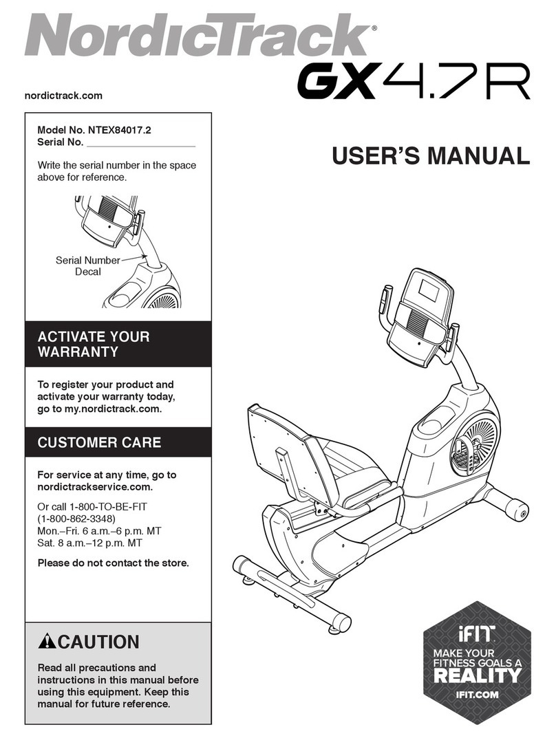 NordicTrack NTEX84017.2 user manual