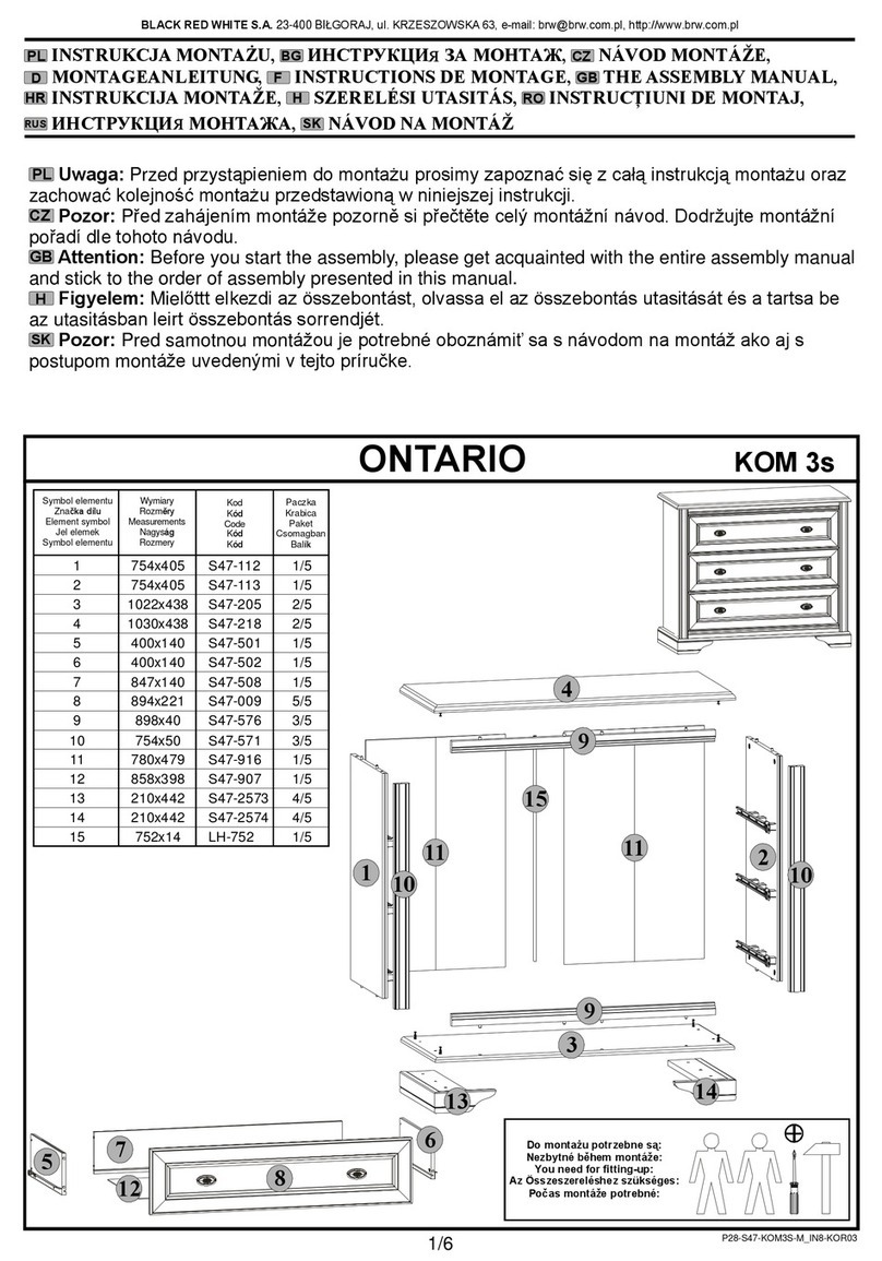 BLACK RED WHITE ONTARIO KOM 3s Assembly manual BLACK RED WHITE ONTARIO KOM 3s Assembly manual