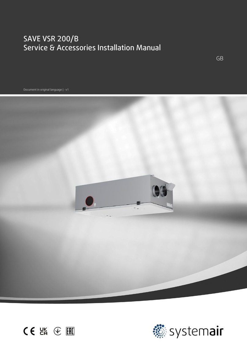 System air SAVE VSR 200/B User manual