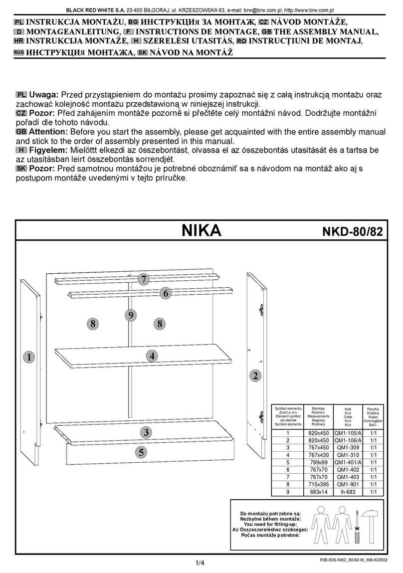 BLACK RED WHITE NIKA NKD-80/82 User manual