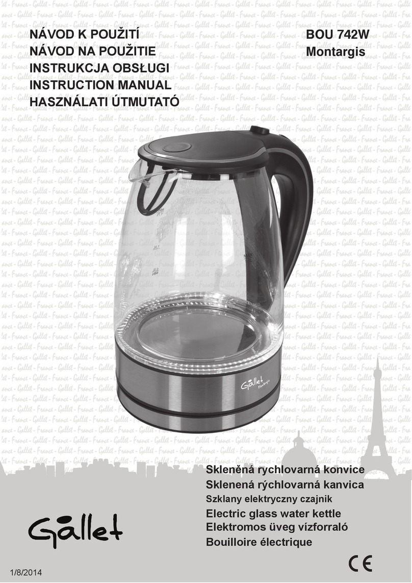 Gallet BOU 742W Montargis User manual