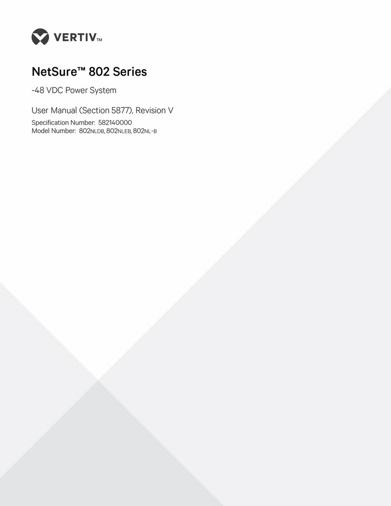 Vertiv NetSure 802 Series User manual Vertiv NetSure 802 Series User manual