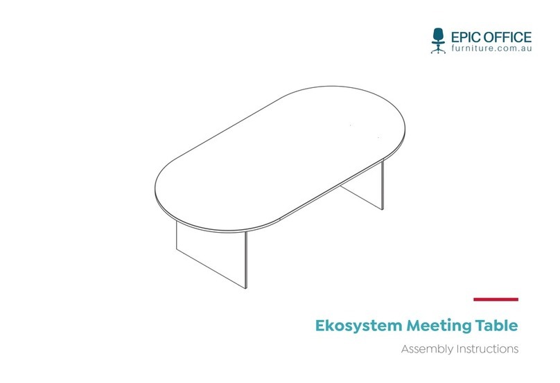 Epic Office Furniture Ekosystem Meeting Table User manual Epic Office Furniture Ekosystem Meeting Table User manual