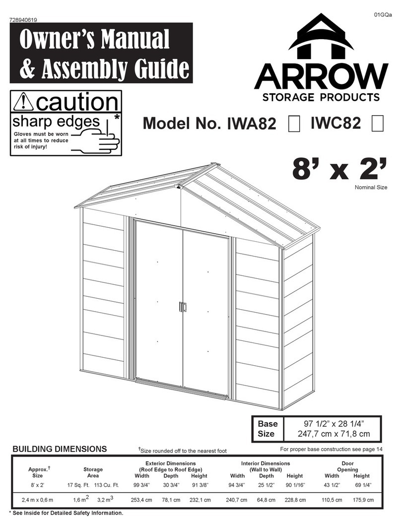 Arrow Storage Products IWC82 Instructions for use
