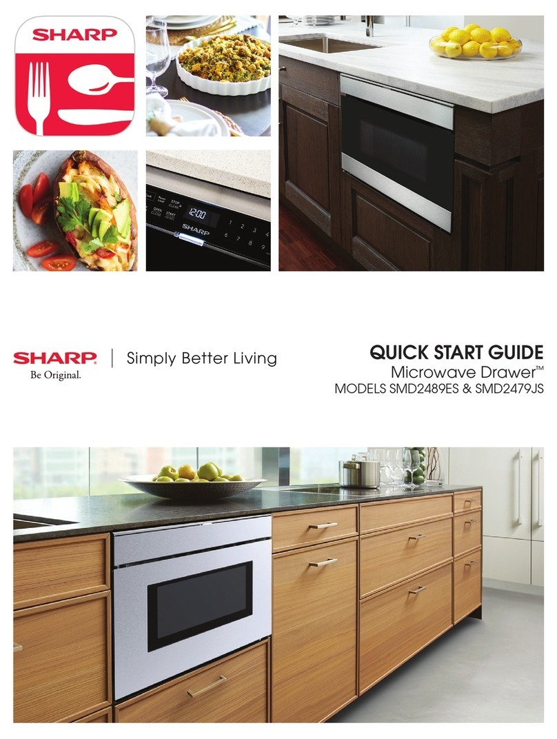 Sharp MICROWAVE DRAWER SMD2479JS User manual
