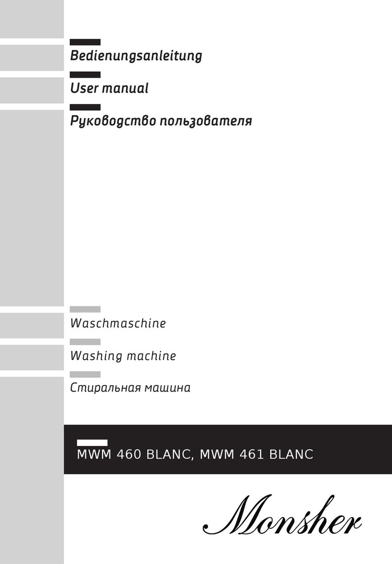 Monsher MWM 460 BLANC user manual