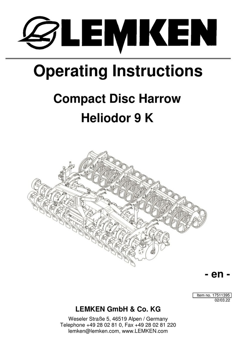 LEMKEN Heliodor 9 K User manual
