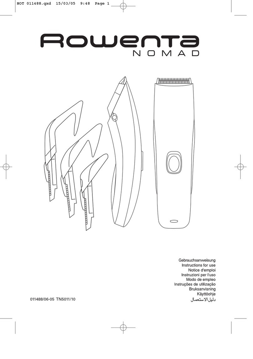 Rowenta NOMAD TN5011 User manual Rowenta NOMAD TN5011 User manual
