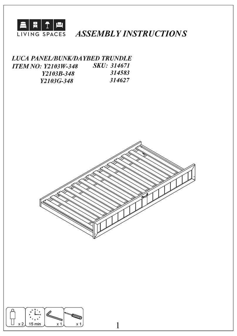 Living Spaces LUCA Y2103W-348 User manual