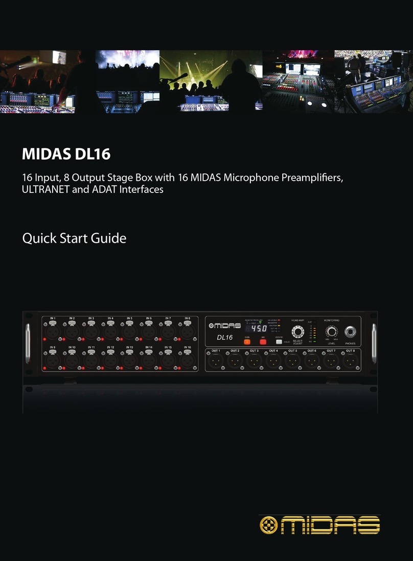 Behringer MIDAS DL16 quick start guide