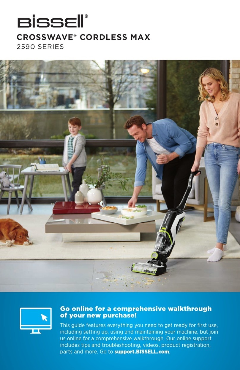 Bissell CROSSWAVE CORDLESS MAX 2590 Series User manual