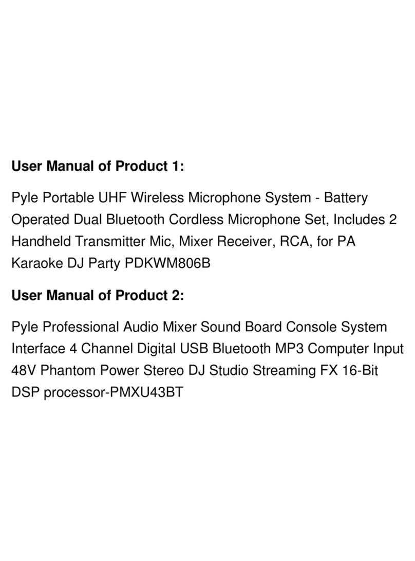 Pyle PMXU43BT User manual