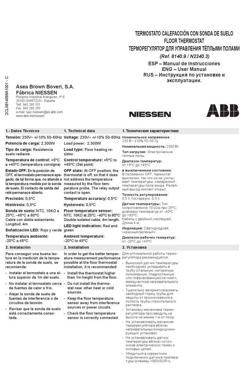 ABB NIESSEN 8140.9 user manual