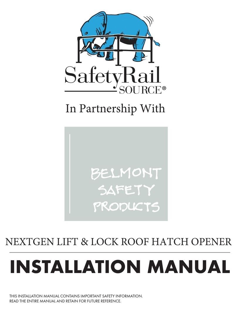 Safety Rail Source NextGen Lift & Lock Roof Hatch Opener User manual