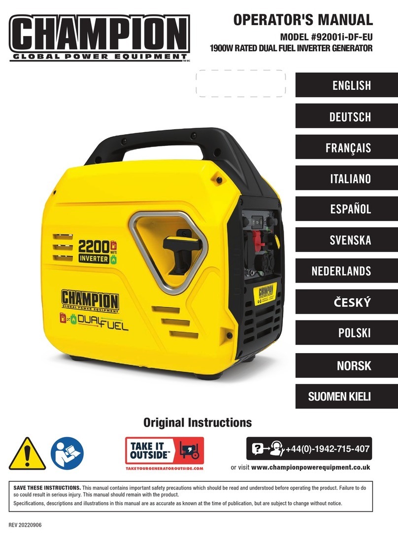 Champion 92001i-DF-EU User manual