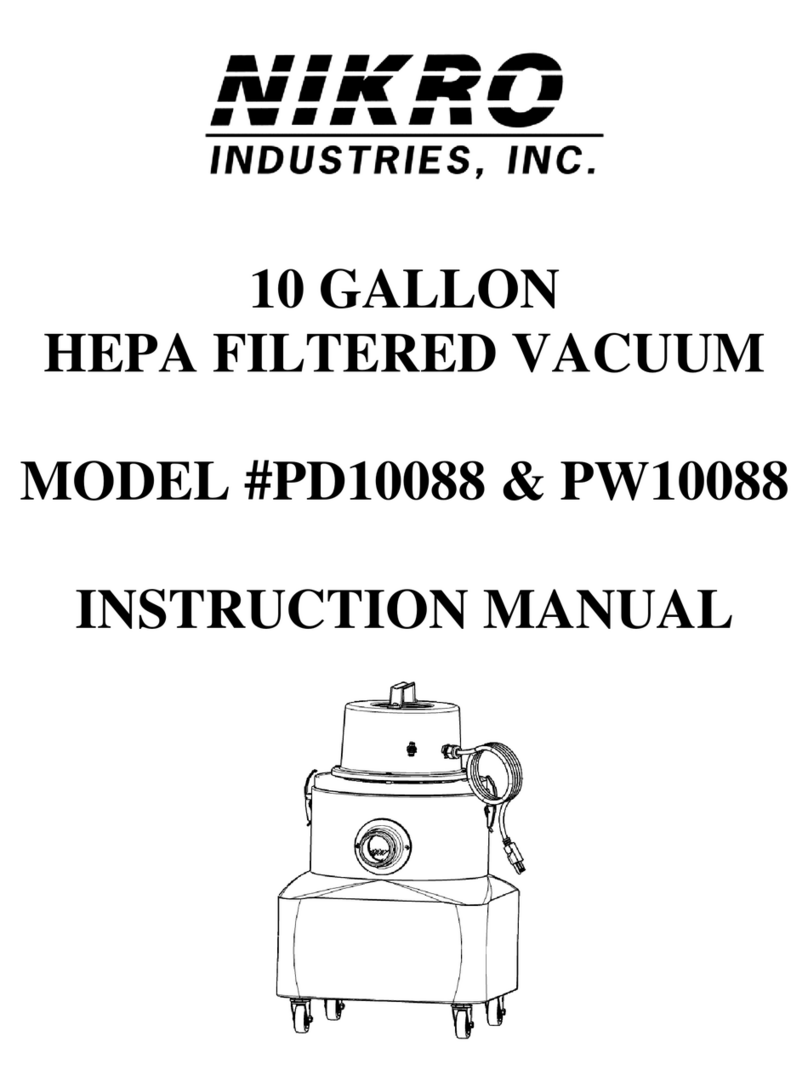 Nikro Industries PW10088 instruction manual