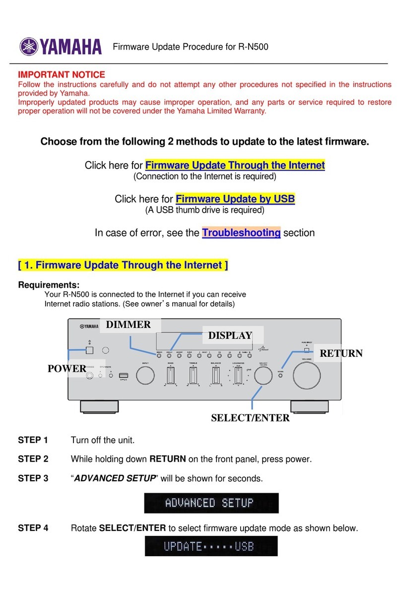 Yamaha R-N500 Use and care manual